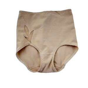 Vintage St Michael High Waist Control Briefs Shapewear Nude Nylon Lycra UK Made